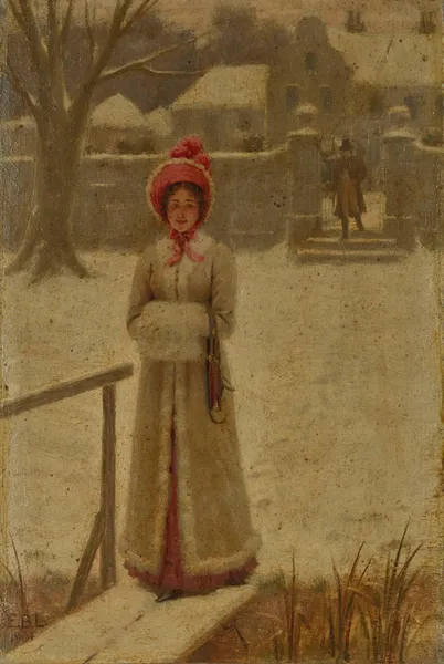 The winter walk av Edmund Blair Leighton