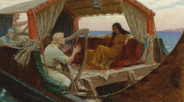 Tristram and Isolde av Edmund Blair Leighton
