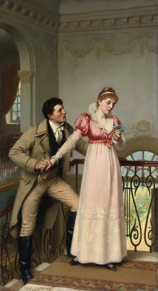 Yes Or No av Edmund Blair Leighton