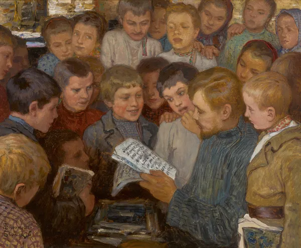 Village School av Nikolai Bogdanov-Belsky