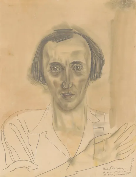 Portrait de Nicolas Evreinoff av Boris Grigoriev