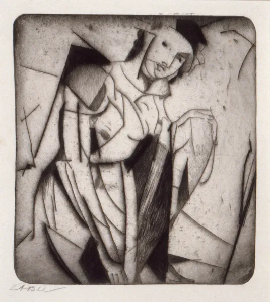 Figure in Glass av Arthur Bowen Davies