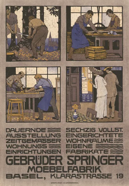 Gebrüder Springer – Möbelfabrik – Basel, Klarastrasse 19 av Burkhard Mangold