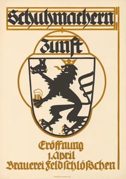Schumachernzunft – Eröffnung Brauerei Feldschlösschen av Burkhard Mangold