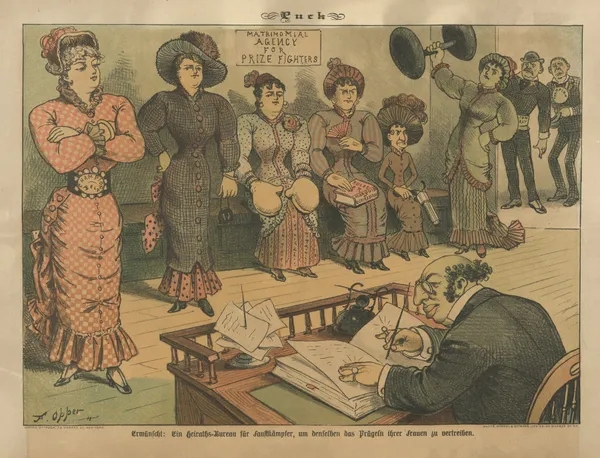 Matrimonial agency for prize fighters av Frederick Burr Opper