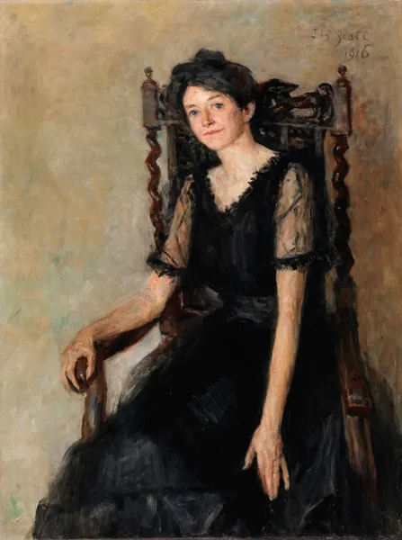 Portrait of Mrs Caughey av John Butler Yeats