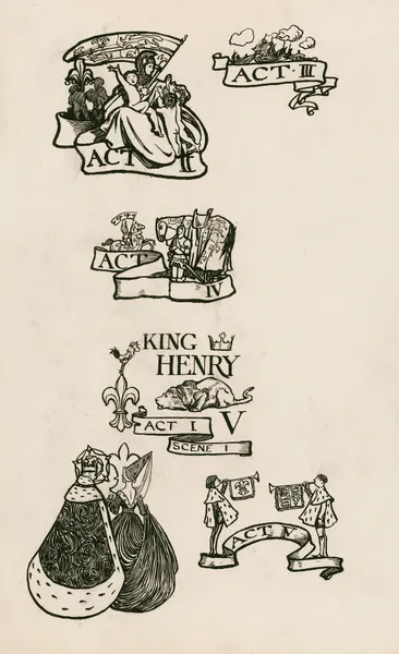 King Henry V; Headings av Byam Shaw