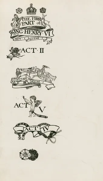 King Henry VI, part 1; Headings av Byam Shaw