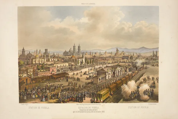 Station of Puebla. av C. Castro