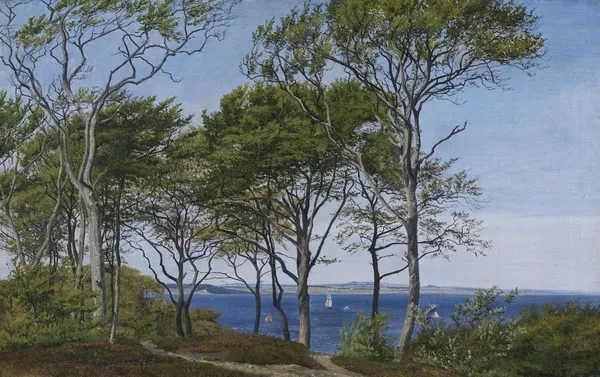 View Through Beech Trees Across a Fiord av P. C. Skovgaard