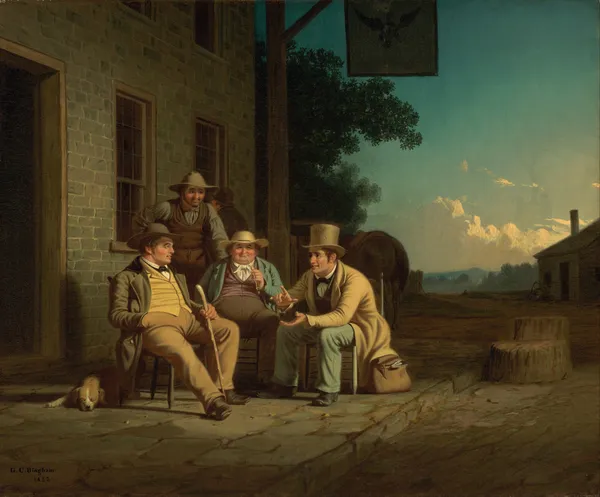 Canvassing for a Vote av George Caleb Bingham
