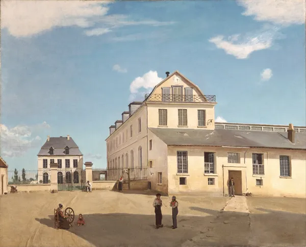 House and Factory of Monsieur Henry av Jean-Baptiste-Camille Corot