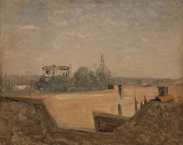 The Ramparts of Arras av Jean-Baptiste-Camille Corot