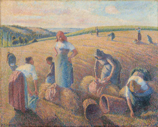 The Gleaners av Camille Pissarro