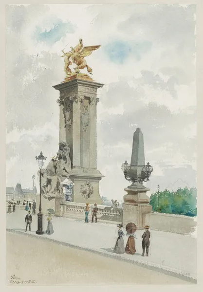 Pylone du Pont Alexandre III av Camille Piton