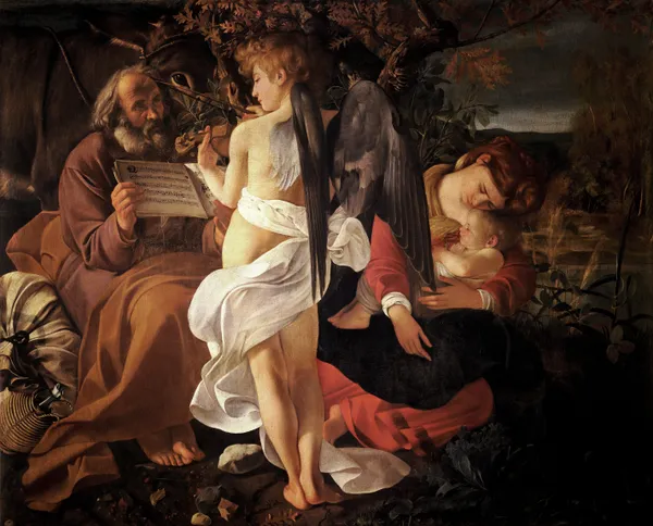 Rest on the Flight into Egypt av Caravaggio