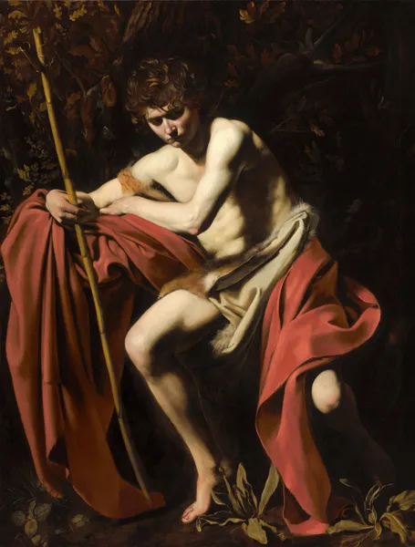 Saint John The Baptist In The Wilderness av Caravaggio