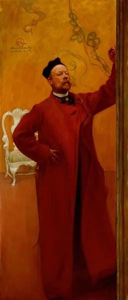 Before the Mirror. Self Portait av Carl Larsson