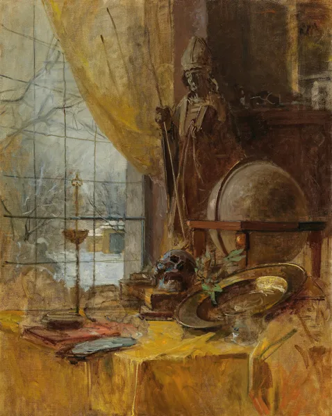 Atelieransicht av Carl Moll