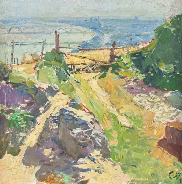 Beim Eichelhof in Nußdorf av Carl Moll