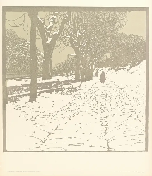 Winter (Hohe Warte in Wien) av Carl Moll