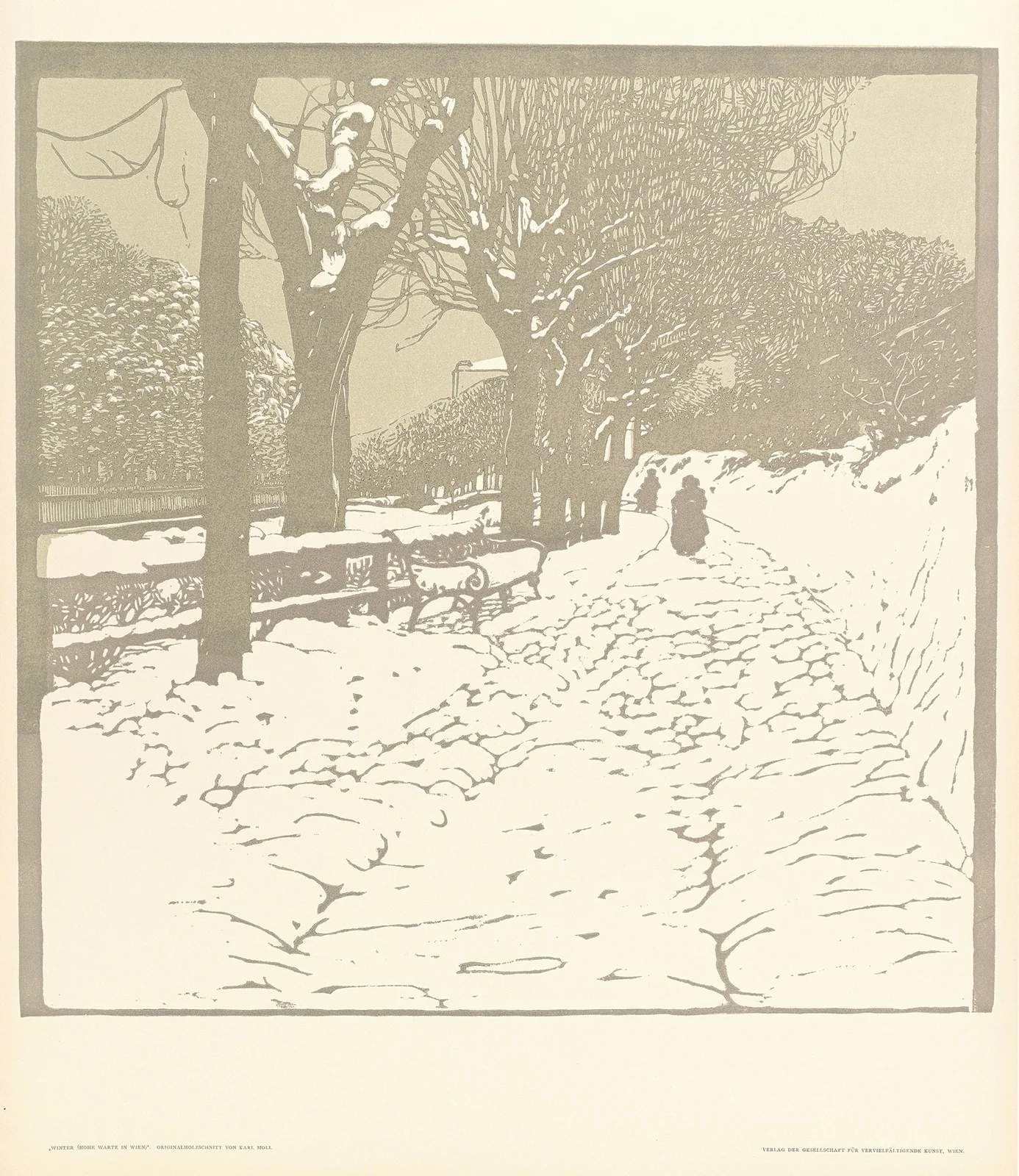 Winter (Hohe Warte in Wien) av Carl Moll