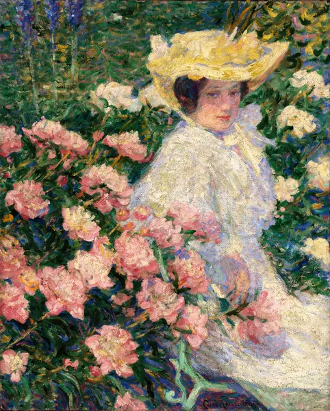 Portrait of the Artist’s Wife, Helene av Carl Newman