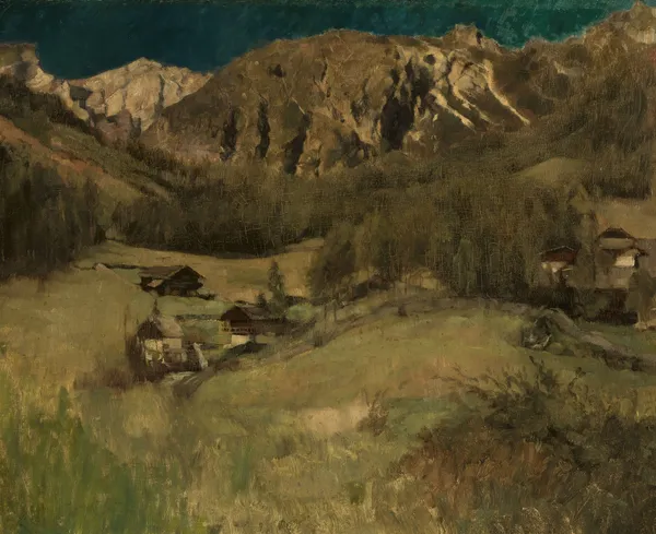 Landscape from Tyrol av Carl Schuch