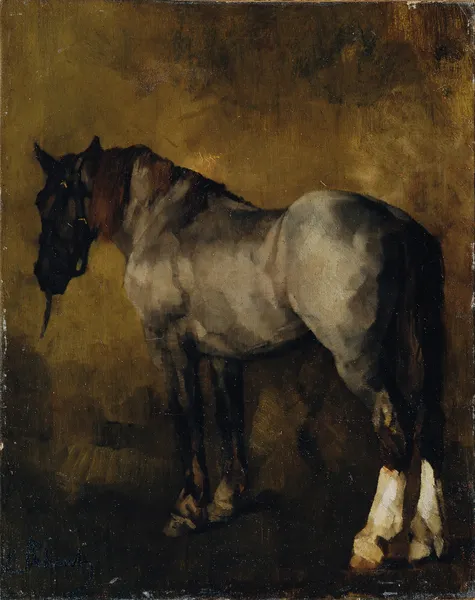 Pferdestudie av Carl Schuch