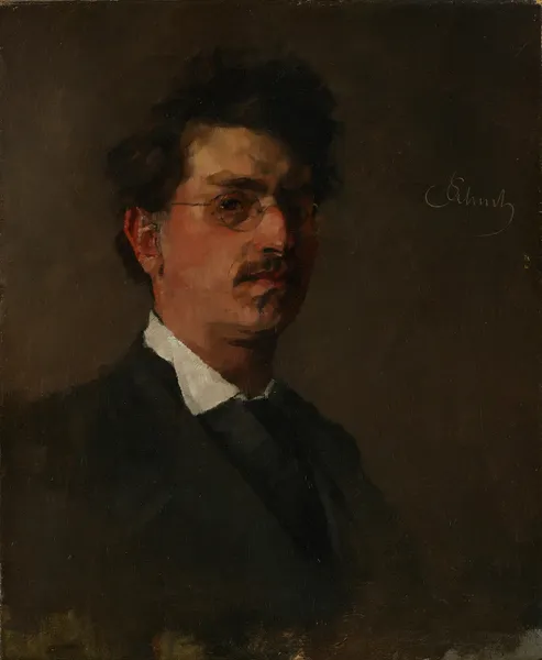 Selbstporträt av Carl Schuch