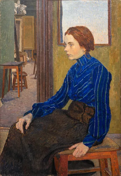 Girl in Blue av Carl Wilhelmson