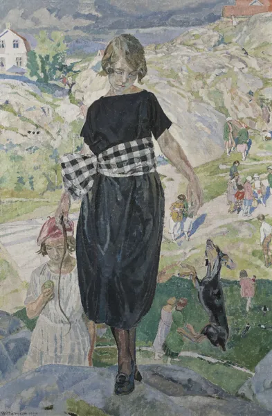Jumping Dog av Carl Wilhelmson