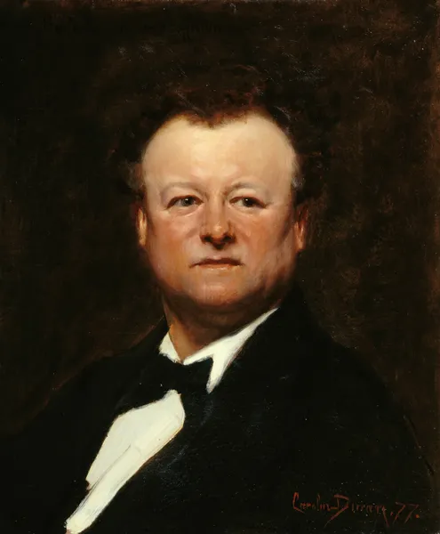 Portrait de Jean-François Berthelier (1830-1888), chanteur av Carolus-Duran