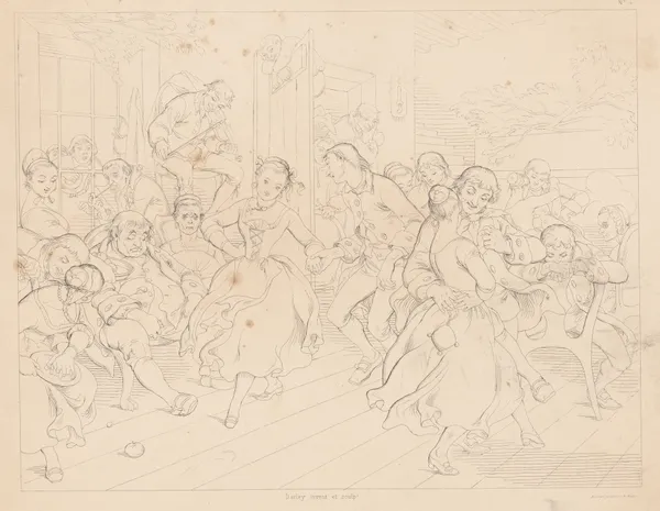 Scene at a dance av Felix Octavius Carr Darley