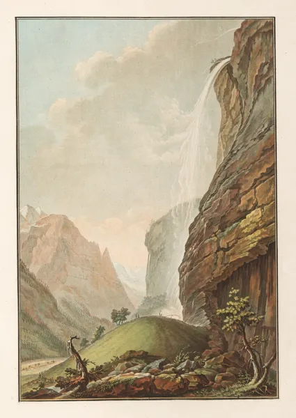 Seconde Chute du Staubbach av Caspar Wolf