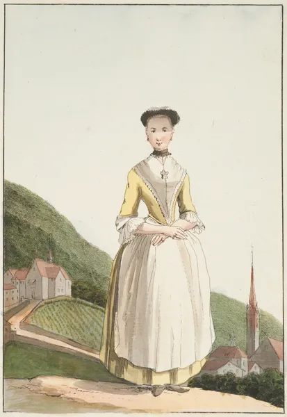 Une Femme d’Altdorf du Canton d’Ury av Caspar Wolf