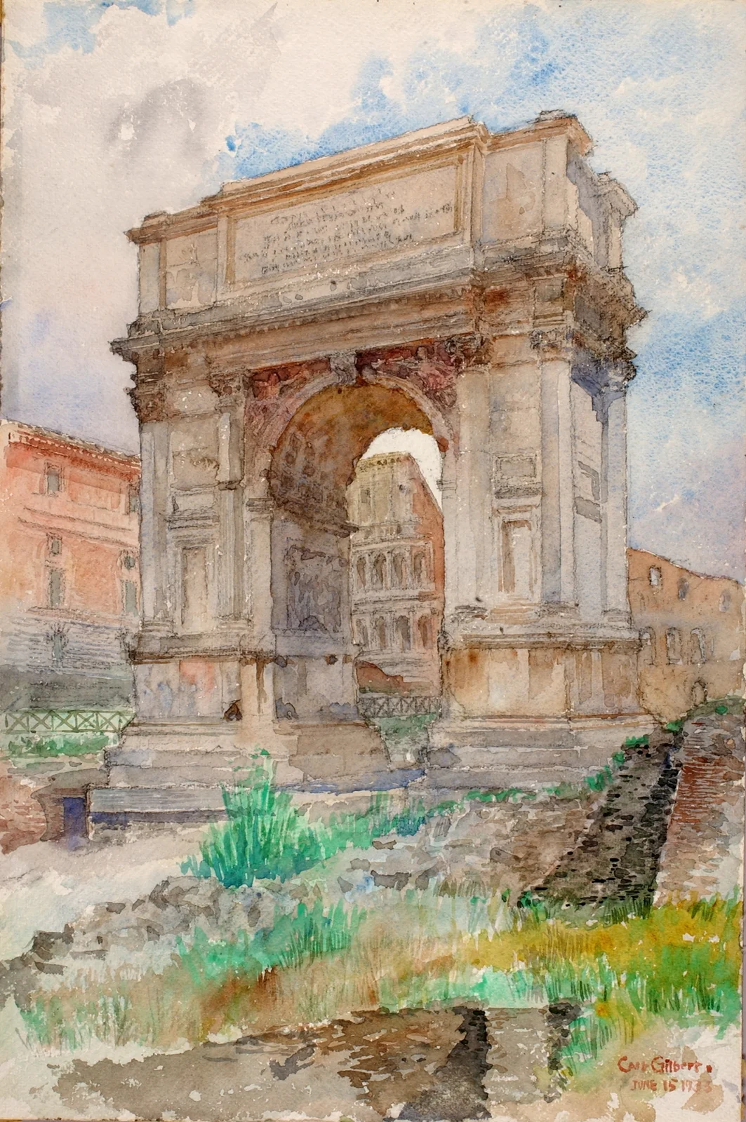 Arch of Titus, Rome av Cass Gilbert