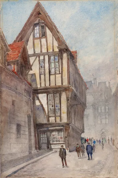 Old House in Rouen av Cass Gilbert