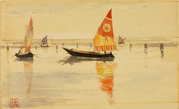 Sailboats (Venice) av Cass Gilbert