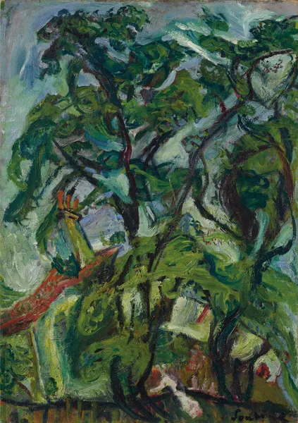 Gourdon sur Vence av Chaïm Soutine