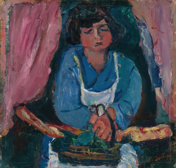 La Servante En Bleu av Chaïm Soutine