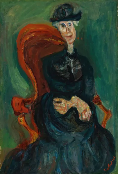 La Vieille Dame Assise av Chaïm Soutine