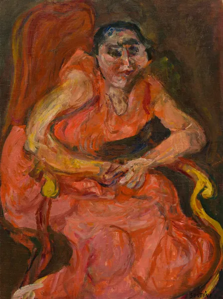 Woman in Pink av Chaïm Soutine