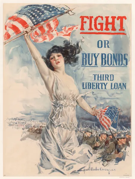 Fight or Buy bonds. Third Liberty loan av Howard Chandler Christy