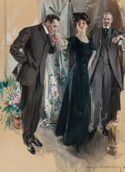 The Suitors av Howard Chandler Christy