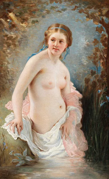 A Woman Bathing av Charles Chaplin