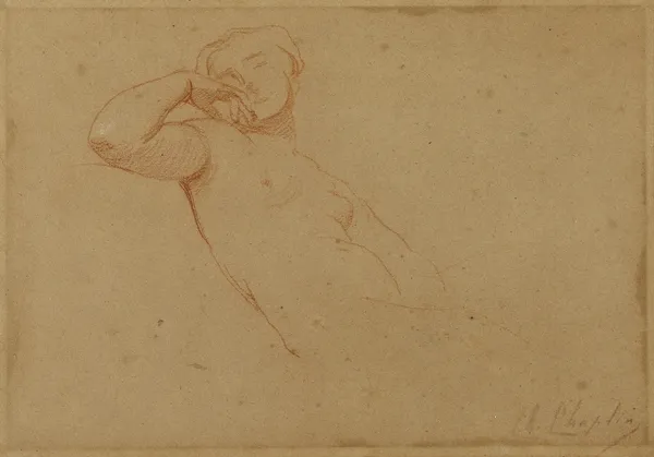 Etude de femme nue av Charles Chaplin