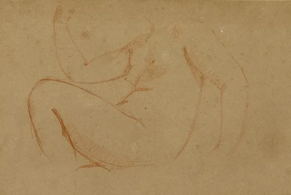 Etude de femme nue av Charles Chaplin