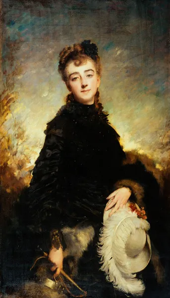 Portrait de femme av Charles Chaplin