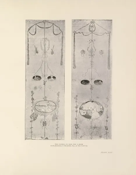 Two Panels on Silk for a Room av Charles Conder